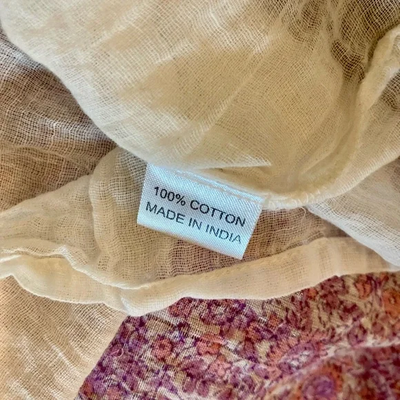 Cotton Floral Pink & Purple Flowy Top & Maxi Skirt SET. - Picture 8 of 16